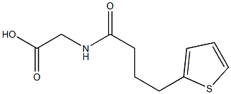 2-[4-(thiophen-2-yl)butanamido]acetic acid 结构式