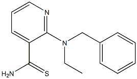 2-[benzyl(ethyl)amino]pyridine-3-carbothioamide 结构式