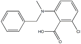 2-[benzyl(methyl)amino]-6-chlorobenzoic acid 结构式