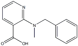 2-[benzyl(methyl)amino]pyridine-3-carboxylic acid 结构式