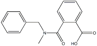 2-[benzyl(methyl)carbamoyl]benzoic acid 结构式