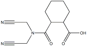 2-[bis(cyanomethyl)carbamoyl]cyclohexane-1-carboxylic acid 结构式