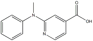 2-[methyl(phenyl)amino]pyridine-4-carboxylic acid 结构式