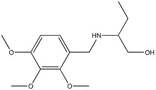 2-{[(2,3,4-trimethoxyphenyl)methyl]amino}butan-1-ol 结构式