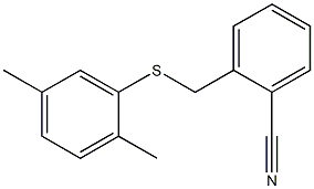 2-{[(2,5-dimethylphenyl)sulfanyl]methyl}benzonitrile 结构式