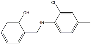 2-{[(2-chloro-4-methylphenyl)amino]methyl}phenol 结构式