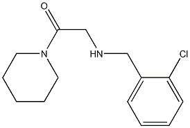 2-{[(2-chlorophenyl)methyl]amino}-1-(piperidin-1-yl)ethan-1-one 结构式