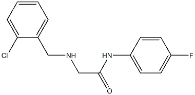 2-{[(2-chlorophenyl)methyl]amino}-N-(4-fluorophenyl)acetamide 结构式