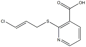 2-{[(2E)-3-chloroprop-2-enyl]thio}nicotinic acid 结构式