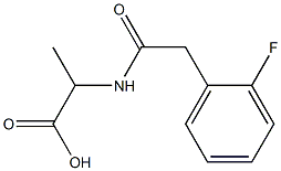 2-{[(2-fluorophenyl)acetyl]amino}propanoic acid 结构式