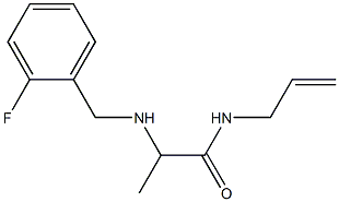 2-{[(2-fluorophenyl)methyl]amino}-N-(prop-2-en-1-yl)propanamide 结构式