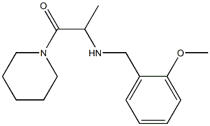 2-{[(2-methoxyphenyl)methyl]amino}-1-(piperidin-1-yl)propan-1-one 结构式