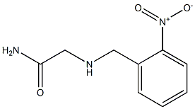 2-{[(2-nitrophenyl)methyl]amino}acetamide 结构式