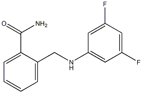 2-{[(3,5-difluorophenyl)amino]methyl}benzamide 结构式