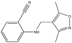 2-{[(3,5-dimethyl-1,2-oxazol-4-yl)methyl]amino}benzonitrile 结构式