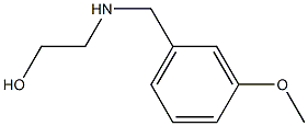 2-{[(3-methoxyphenyl)methyl]amino}ethan-1-ol 结构式