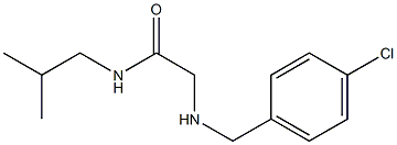 2-{[(4-chlorophenyl)methyl]amino}-N-(2-methylpropyl)acetamide 结构式