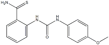 2-{[(4-methoxyphenyl)carbamoyl]amino}benzene-1-carbothioamide 结构式