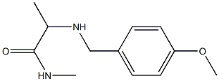 2-{[(4-methoxyphenyl)methyl]amino}-N-methylpropanamide 结构式
