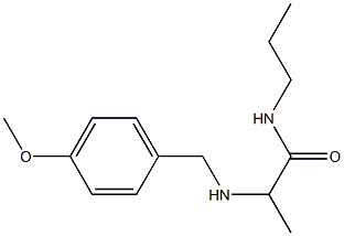 2-{[(4-methoxyphenyl)methyl]amino}-N-propylpropanamide 结构式