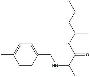 2-{[(4-methylphenyl)methyl]amino}-N-(pentan-2-yl)propanamide 结构式