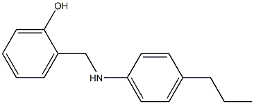 2-{[(4-propylphenyl)amino]methyl}phenol 结构式