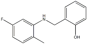 2-{[(5-fluoro-2-methylphenyl)amino]methyl}phenol 结构式