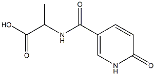 2-{[(6-oxo-1,6-dihydropyridin-3-yl)carbonyl]amino}propanoic acid 结构式