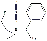 2-{[(cyclopropylmethyl)amino]sulfonyl}benzenecarbothioamide 结构式