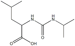 2-{[(isopropylamino)carbonyl]amino}-4-methylpentanoic acid 结构式