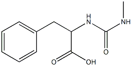 2-{[(methylamino)carbonyl]amino}-3-phenylpropanoic acid 结构式
