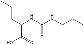 2-{[(propylamino)carbonyl]amino}pentanoic acid 结构式