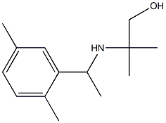 2-{[1-(2,5-dimethylphenyl)ethyl]amino}-2-methylpropan-1-ol 结构式