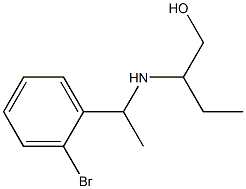 2-{[1-(2-bromophenyl)ethyl]amino}butan-1-ol 结构式