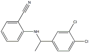 2-{[1-(3,4-dichlorophenyl)ethyl]amino}benzonitrile 结构式