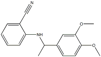 2-{[1-(3,4-dimethoxyphenyl)ethyl]amino}benzonitrile 结构式