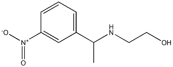 2-{[1-(3-nitrophenyl)ethyl]amino}ethan-1-ol 结构式