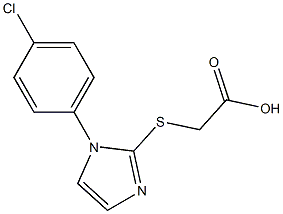 2-{[1-(4-chlorophenyl)-1H-imidazol-2-yl]sulfanyl}acetic acid 结构式