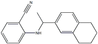 2-{[1-(5,6,7,8-tetrahydronaphthalen-2-yl)ethyl]amino}benzonitrile 结构式