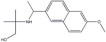 2-{[1-(6-methoxynaphthalen-2-yl)ethyl]amino}-2-methylpropan-1-ol 结构式