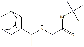 2-{[1-(adamantan-1-yl)ethyl]amino}-N-tert-butylacetamide 结构式