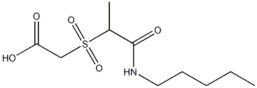 2-{[1-(pentylcarbamoyl)ethane]sulfonyl}acetic acid 结构式