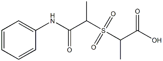 2-{[1-(phenylcarbamoyl)ethane]sulfonyl}propanoic acid 结构式