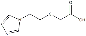 2-{[2-(1H-imidazol-1-yl)ethyl]sulfanyl}acetic acid 结构式