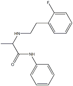 2-{[2-(2-fluorophenyl)ethyl]amino}-N-phenylpropanamide 结构式