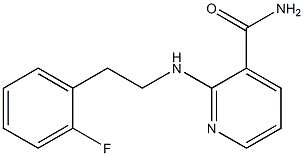 2-{[2-(2-fluorophenyl)ethyl]amino}pyridine-3-carboxamide 结构式