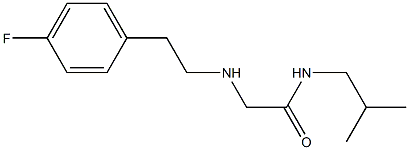 2-{[2-(4-fluorophenyl)ethyl]amino}-N-(2-methylpropyl)acetamide 结构式