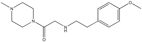 2-{[2-(4-methoxyphenyl)ethyl]amino}-1-(4-methylpiperazin-1-yl)ethan-1-one 结构式