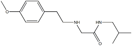 2-{[2-(4-methoxyphenyl)ethyl]amino}-N-(2-methylpropyl)acetamide 结构式