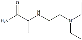 2-{[2-(diethylamino)ethyl]amino}propanamide 结构式